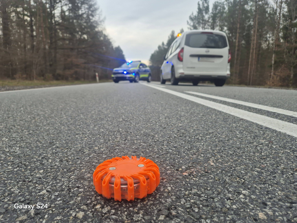 Wypadek na DK25 z udziałem motocykla