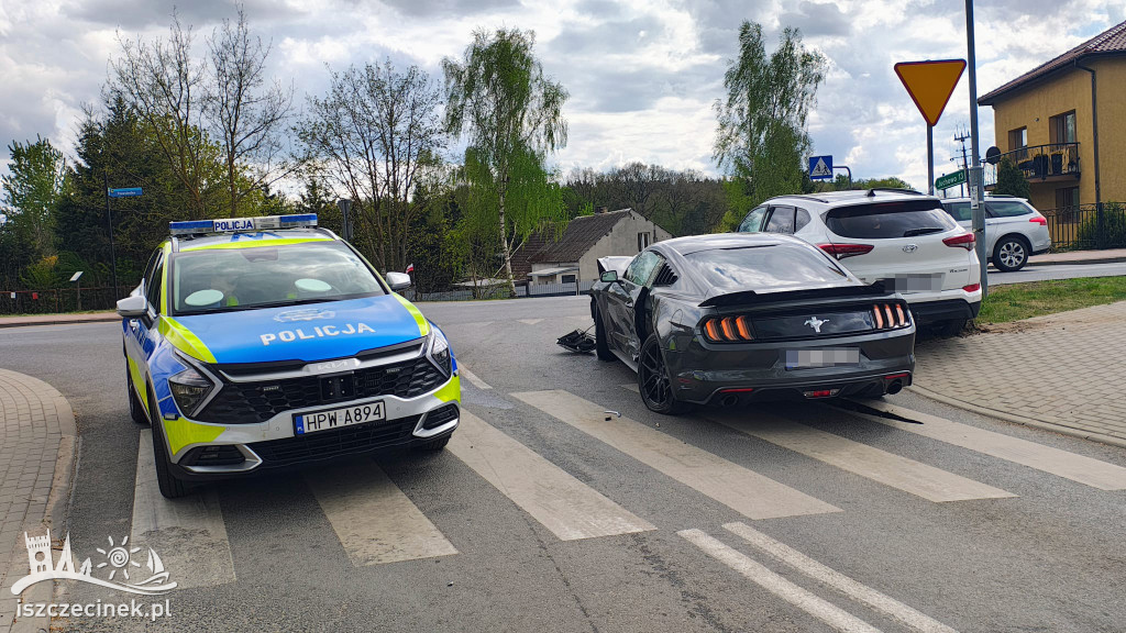 Tak wyglądały skutki kolizji w Trzesiece