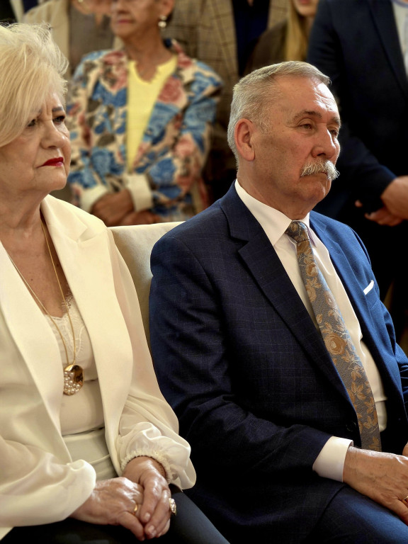 Złote Gody Państwa Gondek w USC w Barwicach