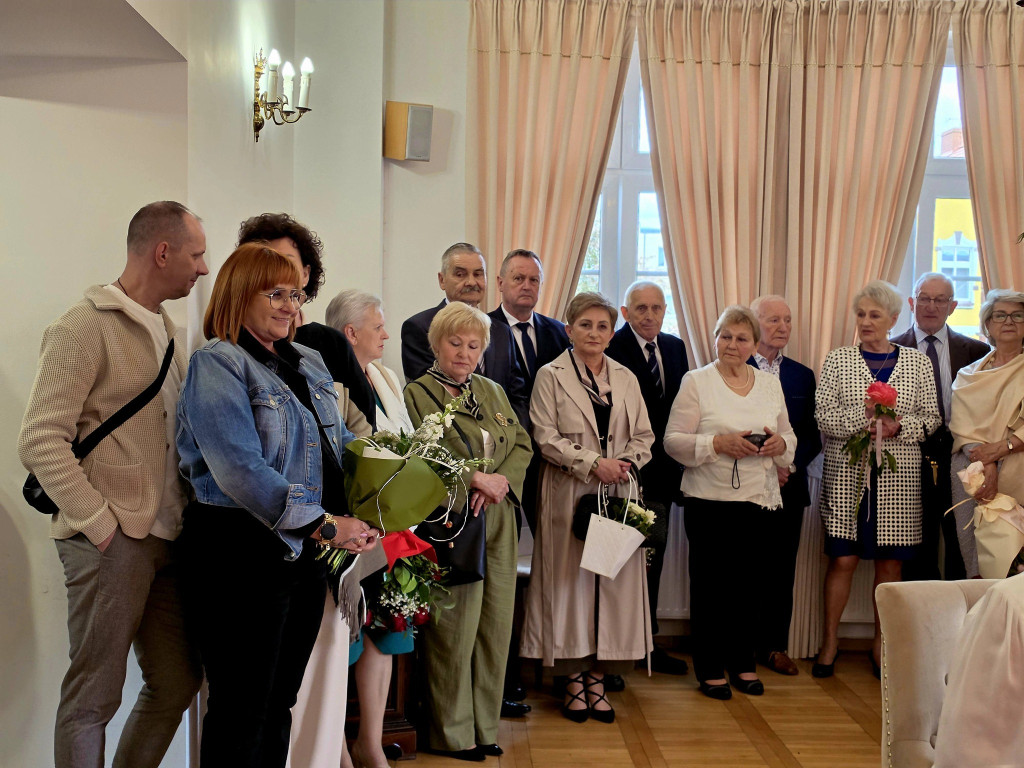 Złote Gody Państwa Gondek w USC w Barwicach