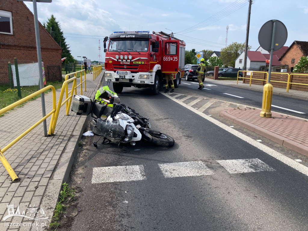 Lotyń: motocyklista zderzył się z mercedesem