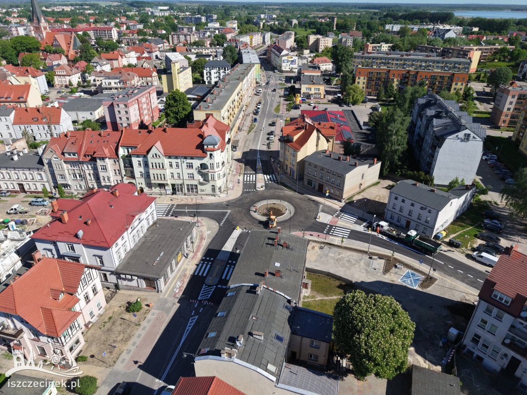 Nowe rondo na chwilę przed otwarciem