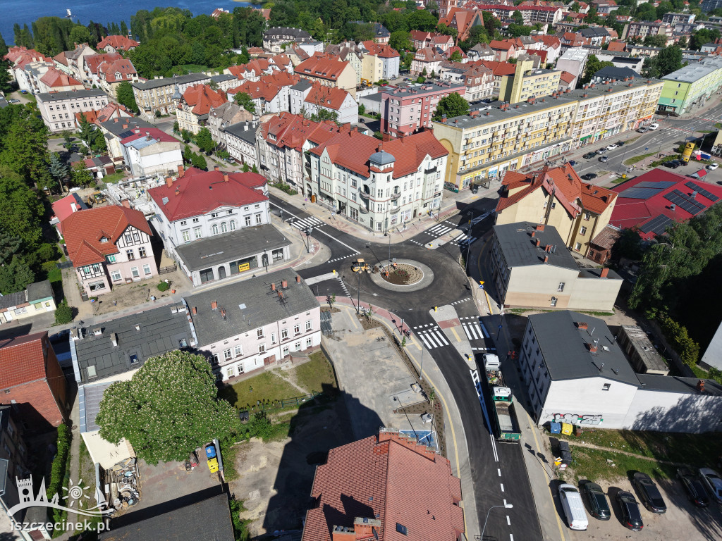 Nowe rondo na chwilę przed otwarciem