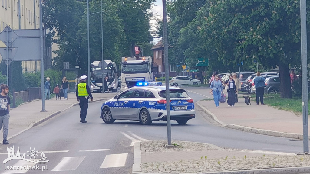 Pożar odpadów na ciężarówce