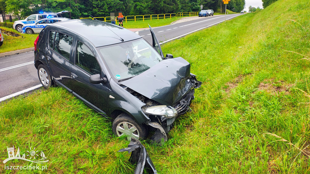 Kia i Dacia zderzyły się na DK20