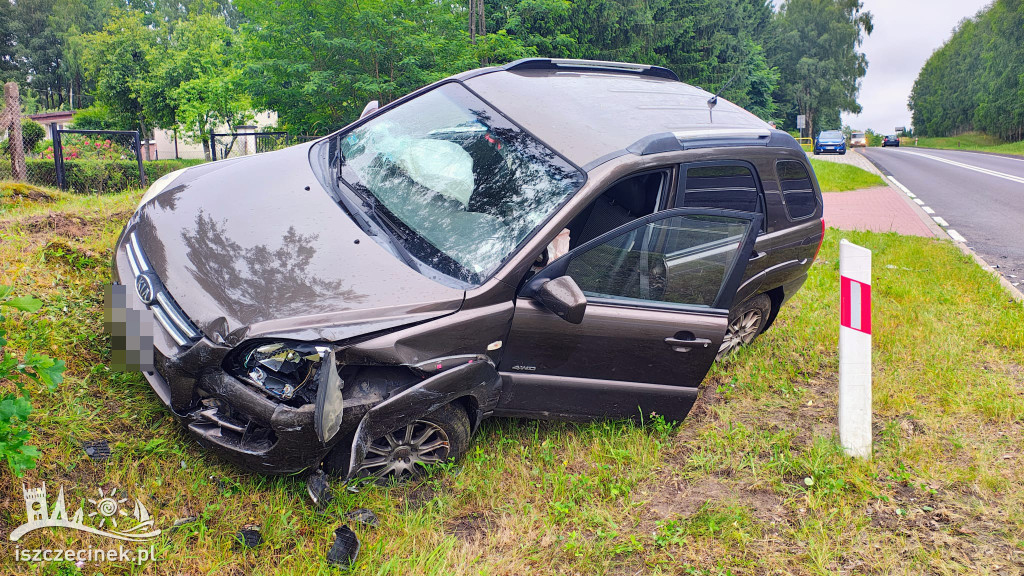 Kia i Dacia zderzyły się na DK20