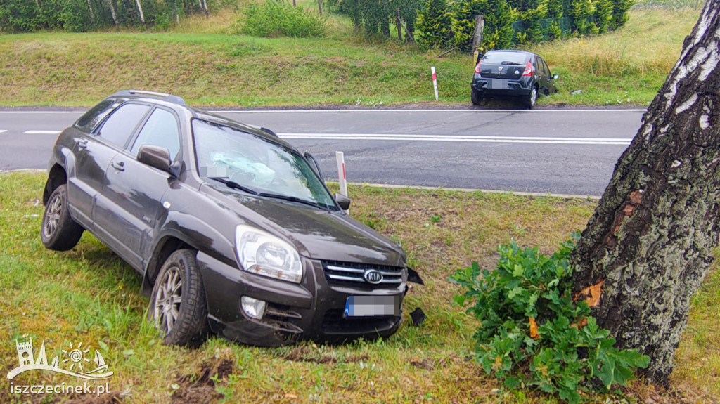 Kia i Dacia zderzyły się na DK20