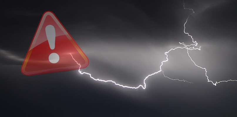 Ostrzeżenie meteo przed burzami z gradem