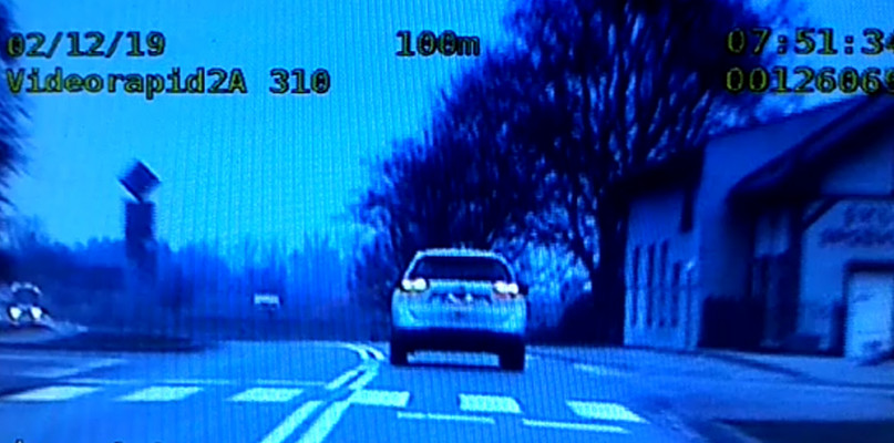 fot. Policja / nagranie z nieoznakowanego BMW