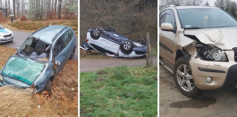 fot. iszczecinek.pl / MG - W piątek na drogach w regionie doszło do kilku niebezpiecznych zdarzeń drogowych.