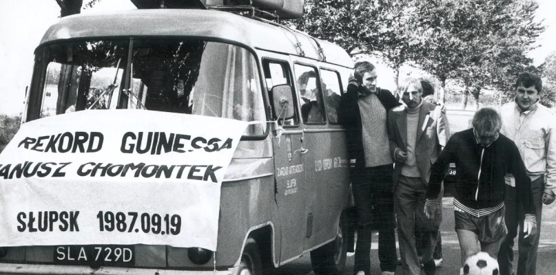 fot. archiwum / bicie rekordu przez Janusza Chomontka