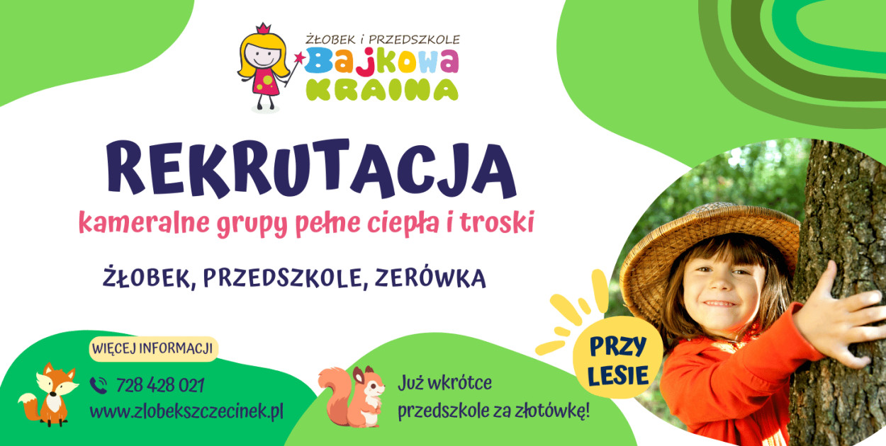Żłobek Bajkowa Kraina - kameralne grupy pełne ciepła i troski!
