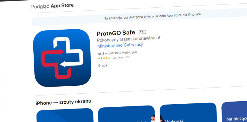 Radosław Lubczyk interweniuje w sprawie aplikacji ProteGo Safe.