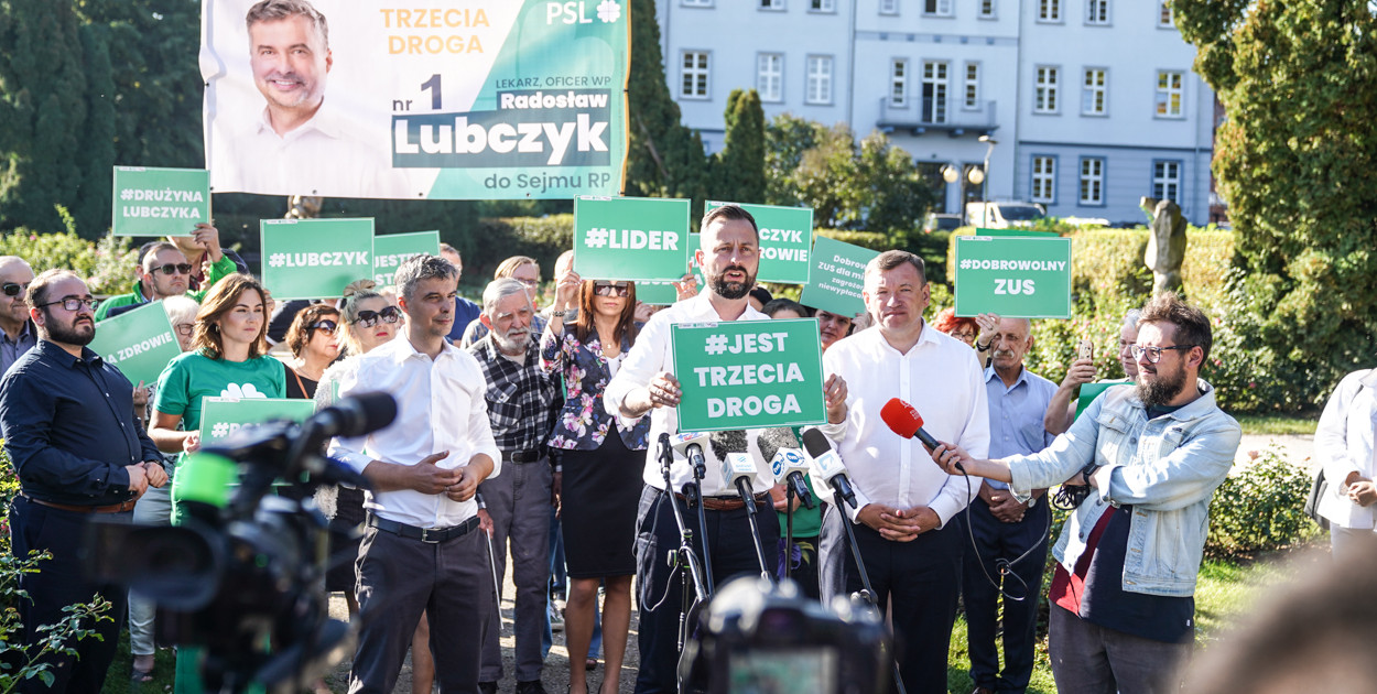 Prezes PSL Władysław Kosiniak-Kamysz w Szczecinku. 