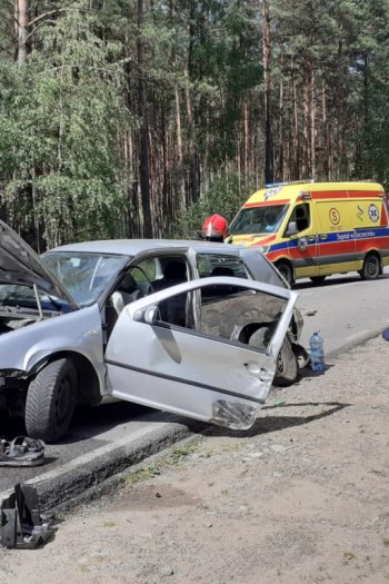 Wypadek na trasie Szczecinek - Czarne-6694