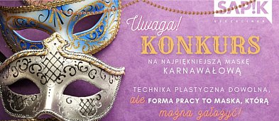 Konkurs na najpiękniejszą maskę karnawałową!-1000