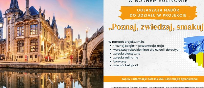 „Poznaj, zwiedzaj, smakuj” - zaproszenie do udziału w projekcie