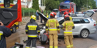 Poważny wypadek w Białym Borze: Samochód zajechał drogę motocykliście ZDJĘCIA-40008
