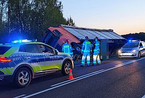  Ciężarówka w rowie na DK20. Ruch wahadłowy-46804
