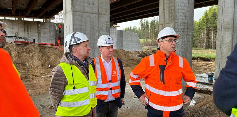 Minister Klimczak na budowie S11 Bobolice-Szczecinek - 47114