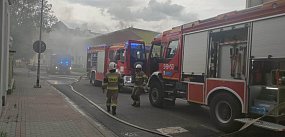 Pożar budynku przy ulicy Zielonej. 