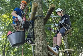 Platformy, mosty, liny... Mysia Wyspa z nową atrakcją. Powstaje park linowy-48115