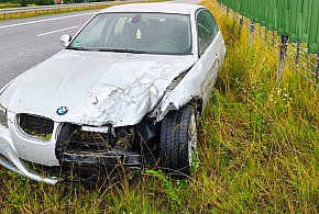BMW rozbiło się o bariery na obwodnicy Szczecinka-48275