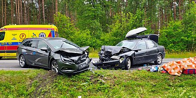 Wypadek na DK25 pod Białym Borem. -48648