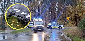 Potrącenie rowerzysty na ulicy Pilskiej