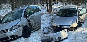 Zderzenie volkswagenów pod Szczecinkiem