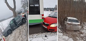 Wiele kolizji, na szczęście bez rannych.