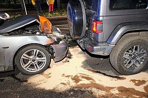 Trzy auta zderzyły się na ul. Cieślaka-9341