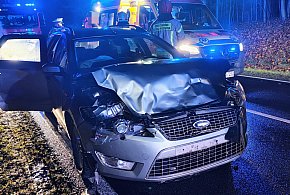 Jeleń wyskoczył prosto pod maskę. Kierowca trafił do szpitala-50252