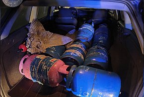 Ukradł 16 butli z gazem. W rękach policji był już po sześciu godzinach.-50279