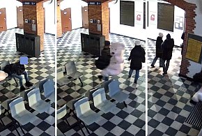 Co za akcja! Porwał wielkiego różowego misia. Został schwytany po pościgu-50898