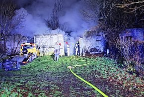 Pożar budynku w Krągach. Obiekt spłonął doszczętnie-51204