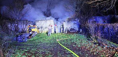 Pożar budynku w Krągach. Obiekt spłonął doszczętnie-51204