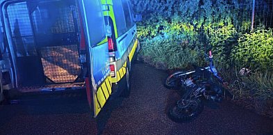 Pijany uciekał crossem przed policją. Daleko nie zajechał