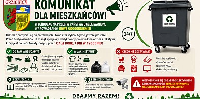 W Grzmiącej tekstylia można oddać przez całą dobę.