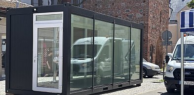 Kontener POP UP LAB stanął na deptaku w Szczecinku.