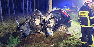 Nocny wypadek pod Szczecinkiem.-50504
