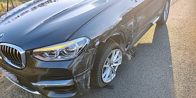 Wypadek na DK20 przy Gwdzie Wielkiej.