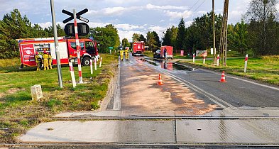 Droga zalana olejem! DW201 całkowicie zablokowana-49405