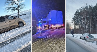 Poślizg za poślizgiem. Zima pokazuje kierowcom swoją siłę-51841