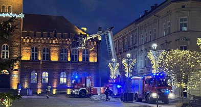 Wozy strażackie pod ratuszem. To nie był pożar urzędu-52132