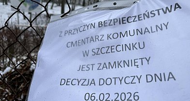 Cmentarz w Szczecinku zamknięty z powodu gołoledzi