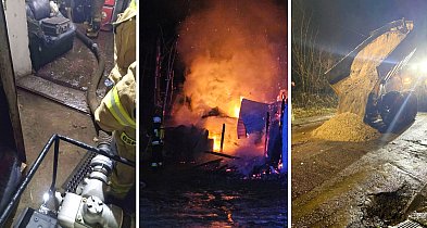 Alarm za alarmem. Zalania i pożar. Pracowita noc strażaków