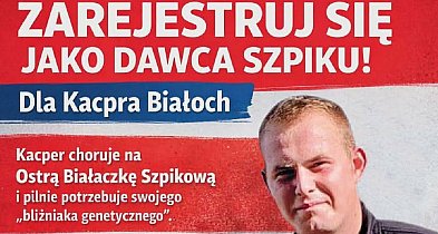 Kacper walczy z białaczką. W Szczecinku rusza akcja dawców szpiku.