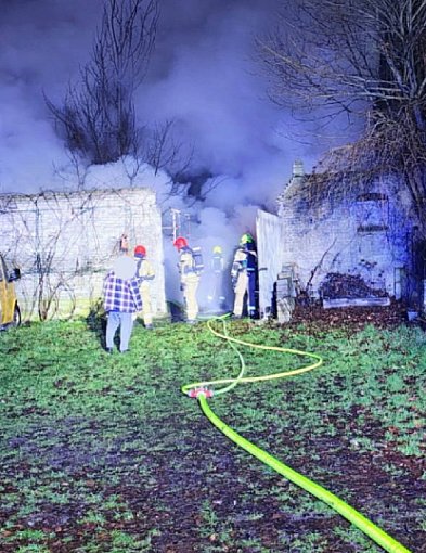 Pożar budynku w Krągach. Obiekt spłonął doszczętnie-51204