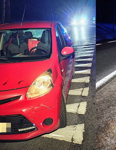 Auto uderzyło w rowerzystę. Wypadek pod Krągami-51676